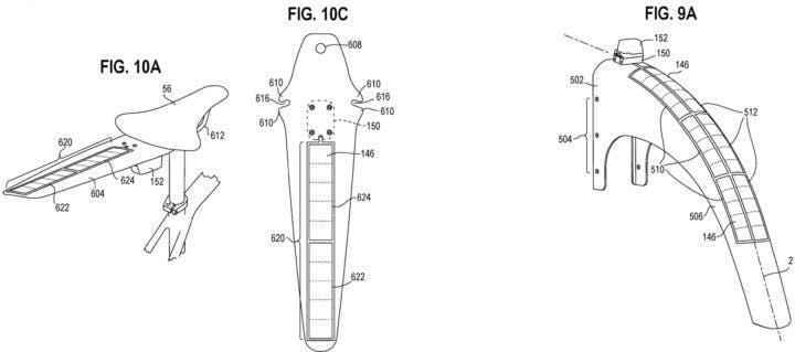 sram axs battery solar charging array rear fender bottle cage