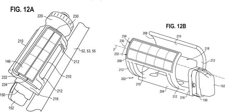 sram axs battery solar charging array rear fender bottle cage