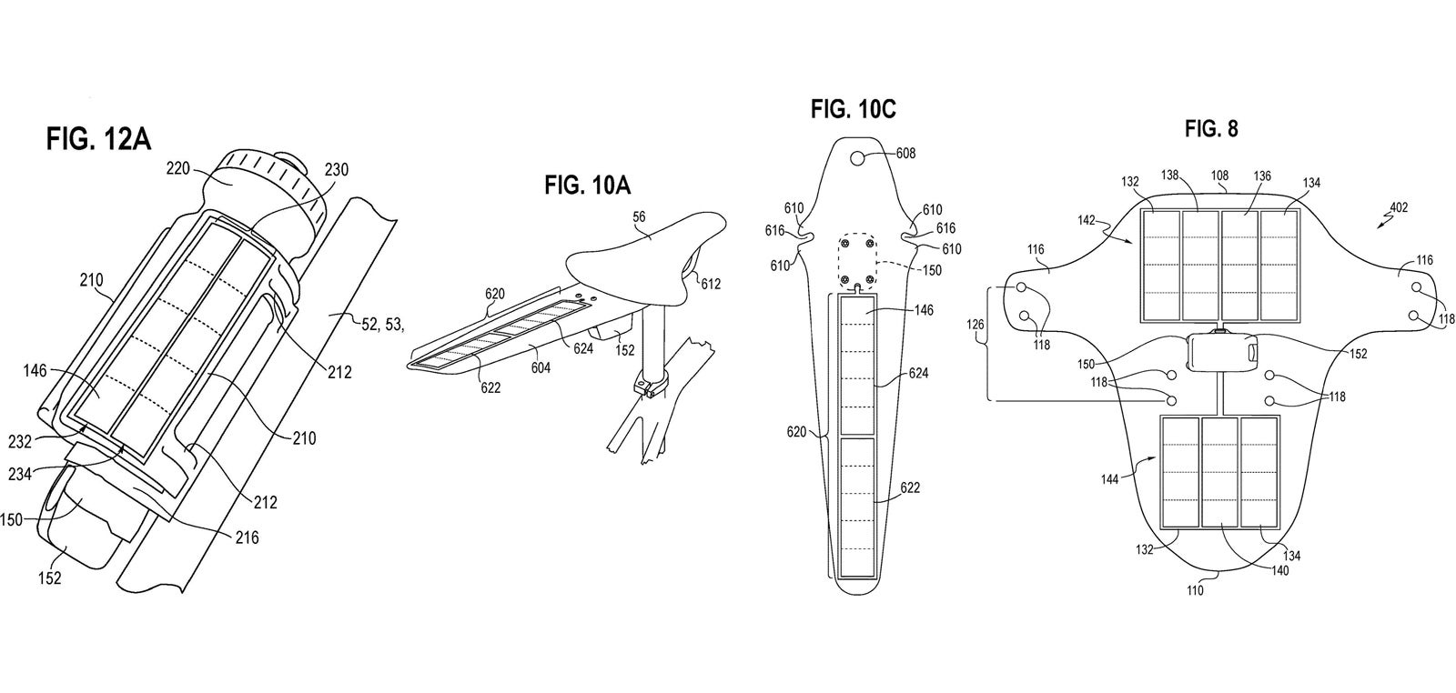 sram axs battery solar charging array rear fender bottle cage