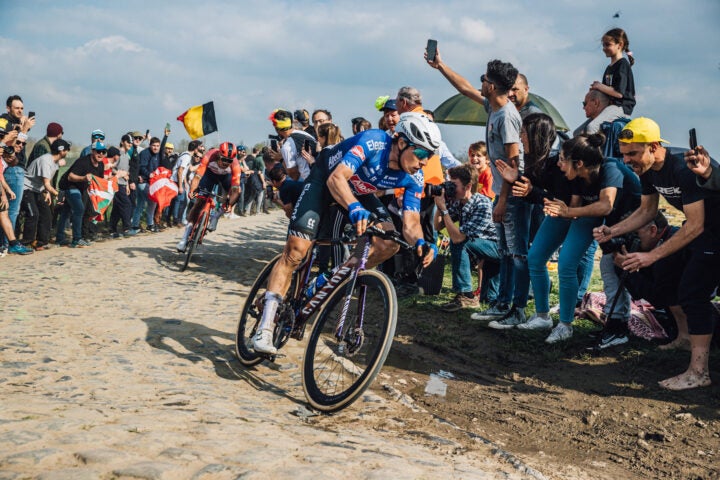 Philipsen out kicked Van Aert for second in last year's Paris-Roubaix.