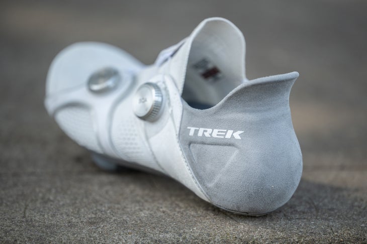 Trek RSL Knit rear view showing the heel cup