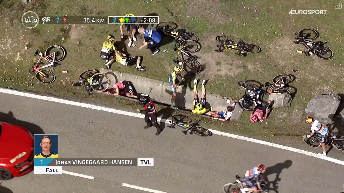 Evenepoel, Vingegaard, Vine, Kras, Quinn Sustain Fractures, Roglič ...