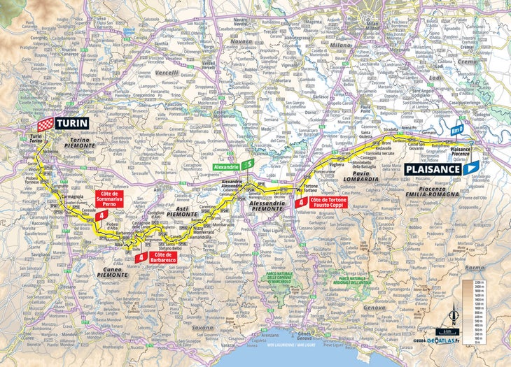 Tour de France 2024 stage 3 map