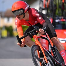 Magnus Sheffield of The United States and Team INEOS Grenadiers sprints during the 77th Tour De Romandie 2024 - Prologue a 2.28km individual time trial stage from Payerne to Payerne / #UCIWT / on April 23, 2024 in Payerne, Switzerland. (Photo by Luc Claessen/Getty Images)