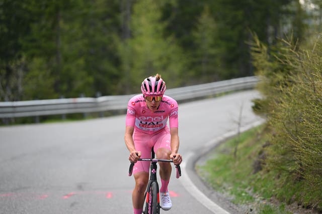 Tadej Pogačar Wants No Action Taken against Fan Who Shoved Him at the Giro d'Italia