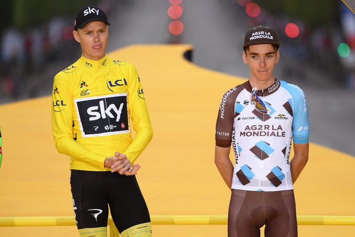 Christopher FROOME (GBR) Yellow Leader Jersey Celebration / / Romain BARDET (FRA) Disappointment / Montgeron - Paris Champs-Elysees (103km)/ TDF /pool ff/ © Tim De Waele