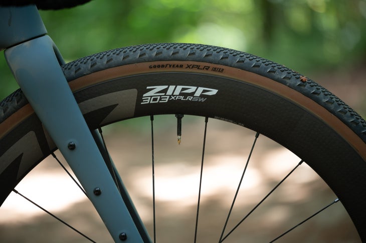 Goodyear XPLR Inter moiunted to the Zipp 303 XPLR SW