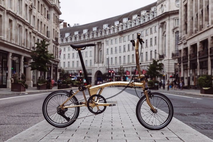 brompton gold bike for paris olympics 2024