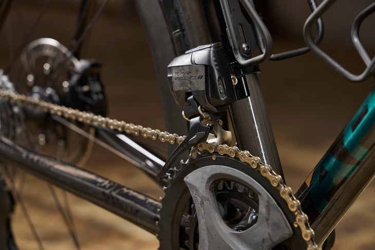 New Campagnolo Super Record S Wireless Groupset Adds More Gearing 5 Campagnolo Super Record Wireless S front derailleur