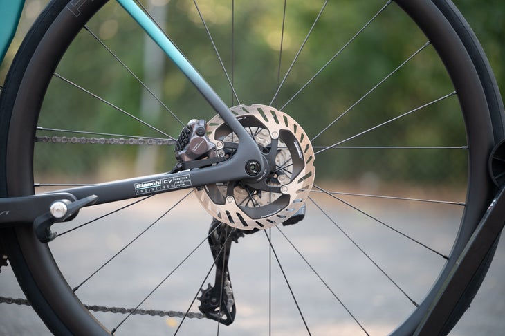 Large rear disc brake