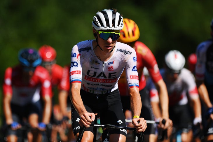 Tadej Pogačar Smashes Rivals in Grand Prix Cycliste de Montréal 3 MONTREAL, QUEBEC - SEPTEMBER 15: Tadej Pogacar of Slovenia and UAE Team Emirates competes during the 13th Grand Prix Cycliste de Montreal 2024 a 209.1km one day race from Montreal to Montreal / #UCIWT / on September 15, 2024 in Montreal, Quebec. (Photo by Alex Broadway/Getty Images)