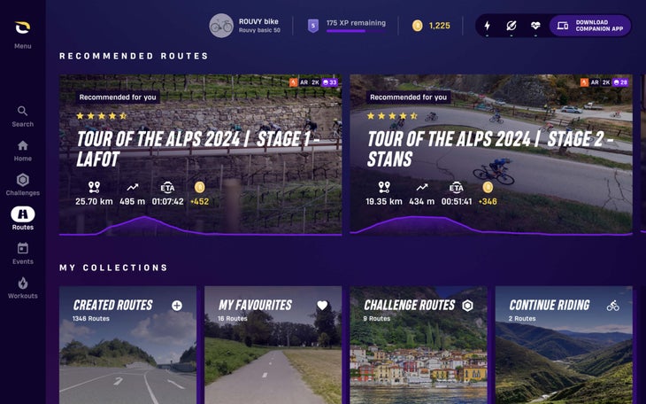 Ride the Most Beautiful Routes Worldwide from Home 2 ROUVY