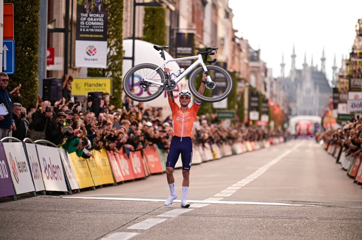 Mathieu Van Der Poel Closes out Season with Victory in UCI Gravel World Championships