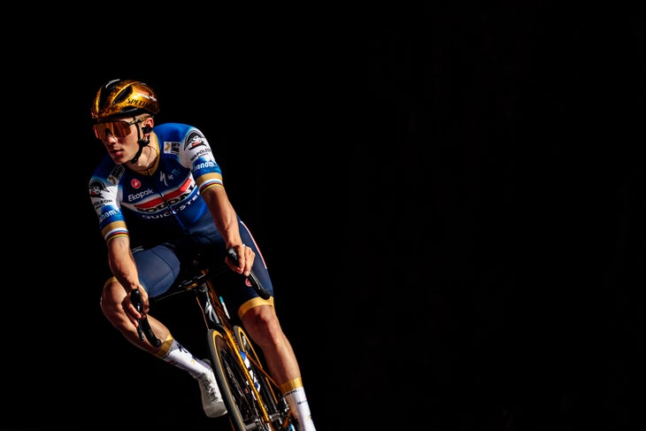 ‘It Feels like a Personal Victory’: Tears for Remco Evenepoel 5 Remco Evenepoel (Soudal Quick-Step) on the way to second in Il Lombardia (Photo by Chris Auld)
