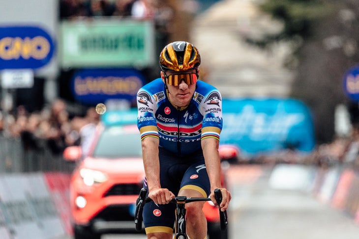 ‘It Feels like a Personal Victory’: Tears for Remco Evenepoel 3 Remco Evenepoel (Soudal Quick-Step) takes second in Il Lombardia (Photo by Chris Auld)