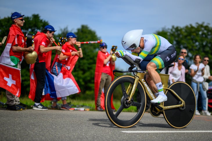 Grace Brown Urges Change Ahead of Final Race 3 Australia's Grace Brown competes in the women's Elite Individual Time Trial cycling event, 29,9km from Gossau to Zurich, during the UCI 2024 Road World Championships, near Meilen, on September 22, 2024. (Photo by Fabrice COFFRINI / AFP)