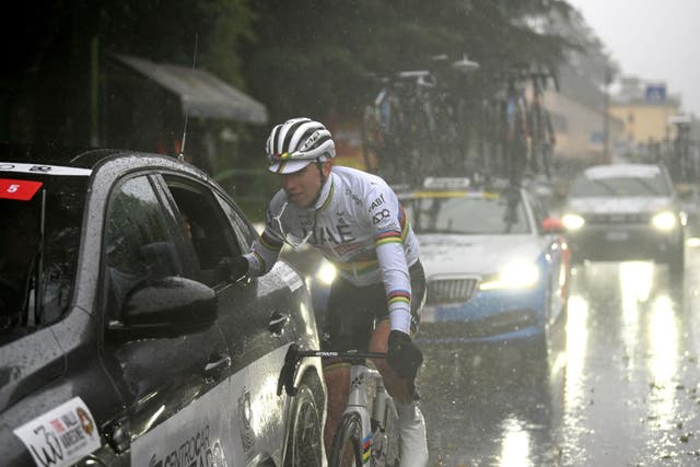 Tre Valli Varesine Canceled After Pogačar and Peloton Protest Pounding Rain: 'We Couldn't See'