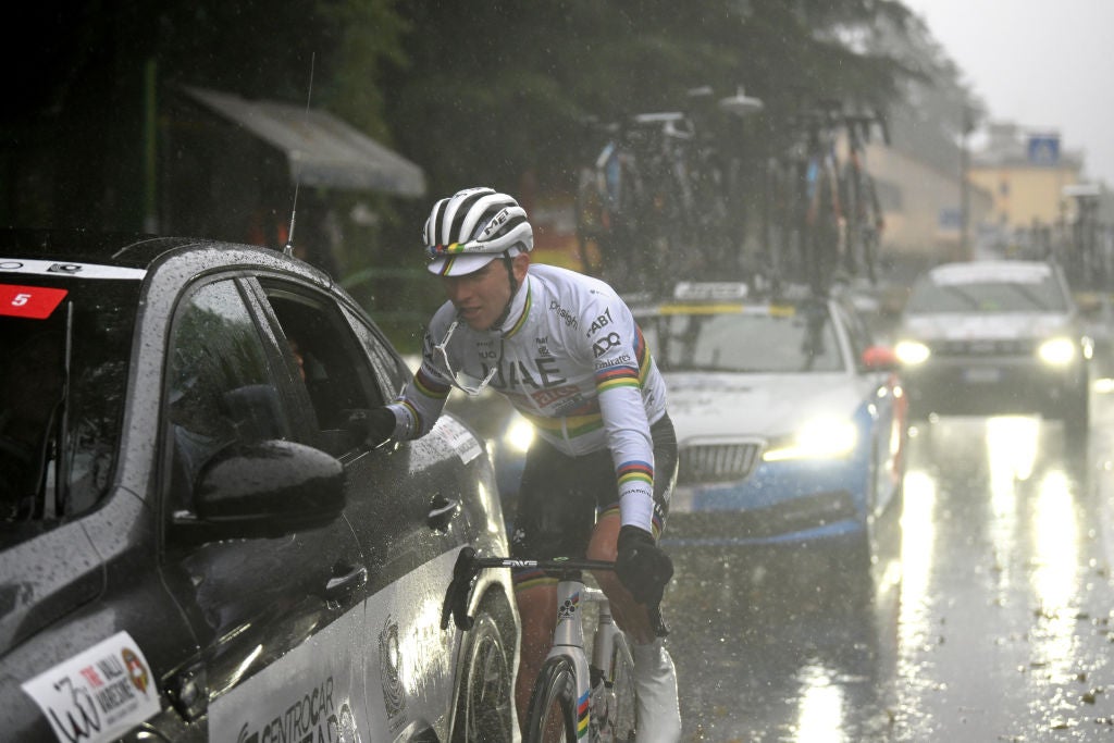 Tre Valli Varesine Canceled After Pogačar and Peloton Protest Pounding Rain: 'We Couldn't See'