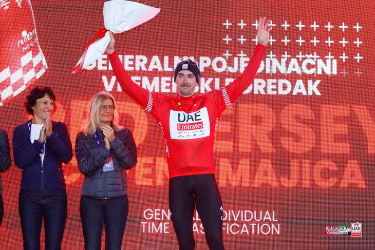 Brandon McNulty Continues Best Season yet with Dazzling Win 2 Cro Race 2024 - 9th Edition - 3rd stage - Novi Vinodolski - Opatija - 89,5 km - 03/10/2024 - Brandon Mcnulty (USA - UAE Team Emirates) - photo Rafa Gomez/SprintCyclingAgency©2024