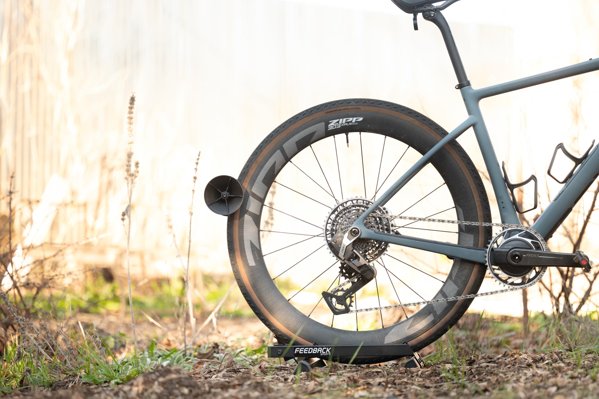 Feedback Sports Rakk 2.0 with Enve MOG, SRAM RED XPLR, and Zipp 303 XPLR