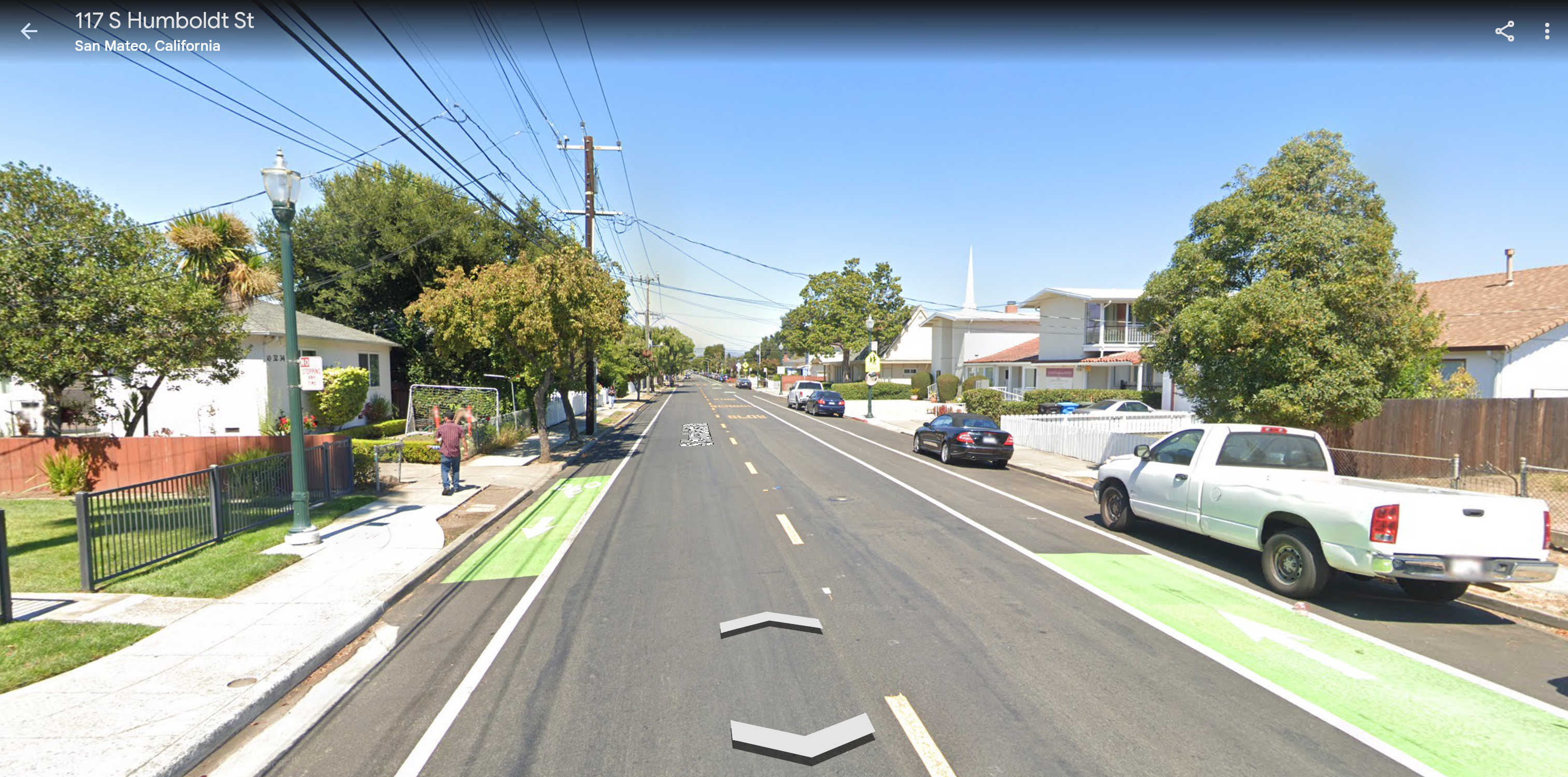 Humboldt street in san mateo california bike lanes urbanist update