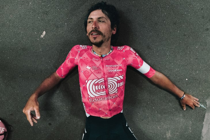 Lachlan Morton with EF Pro Cycling and Rapha