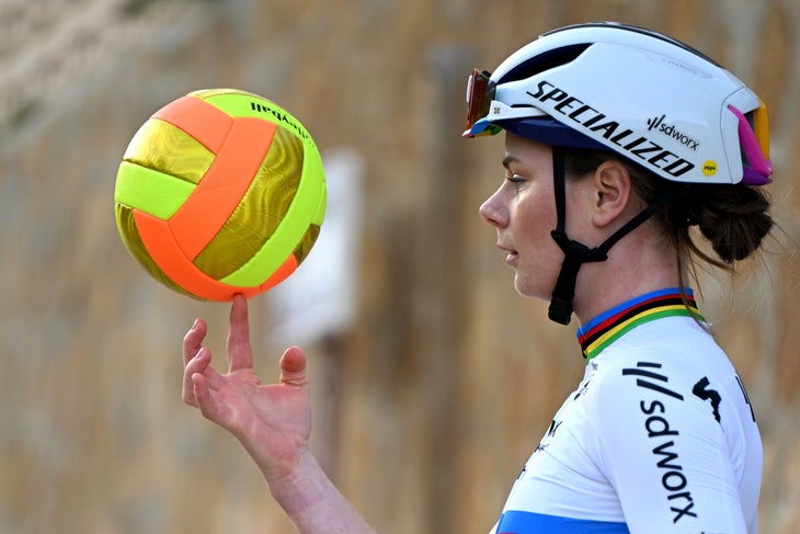 JAVEA, SPAIN - DECEMBER 14: Lotte Kopecky of Belgium during the Team SD Worx - Protime 2025 - Training Camp on December 14, 2024 in Javea, Spain. (Photo by Tim de Waele/Getty Images)