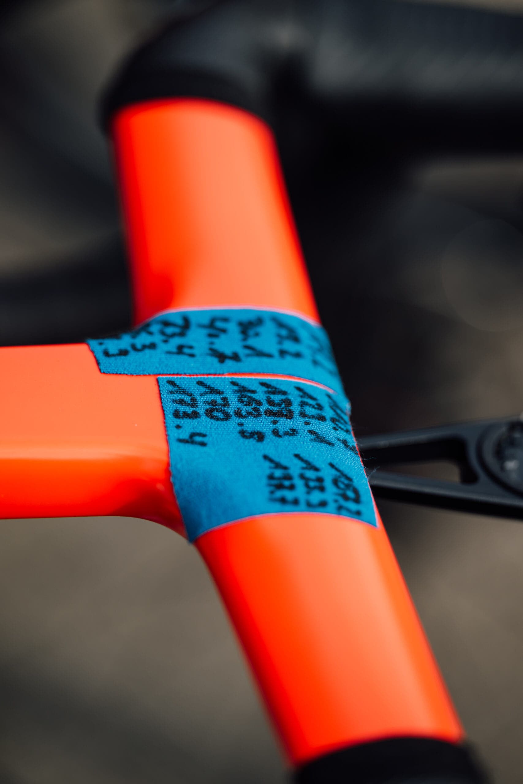 Tudor Pro team handlebar guide at Strade Bianche 2025 Chris Auld-51