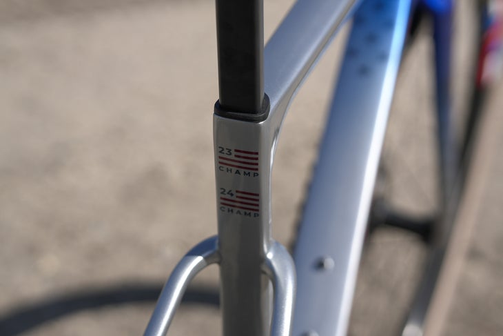 Lauren Stephens Ventum GS1 gravel bike for Fuego XL Sea Otter Classic 2025-09