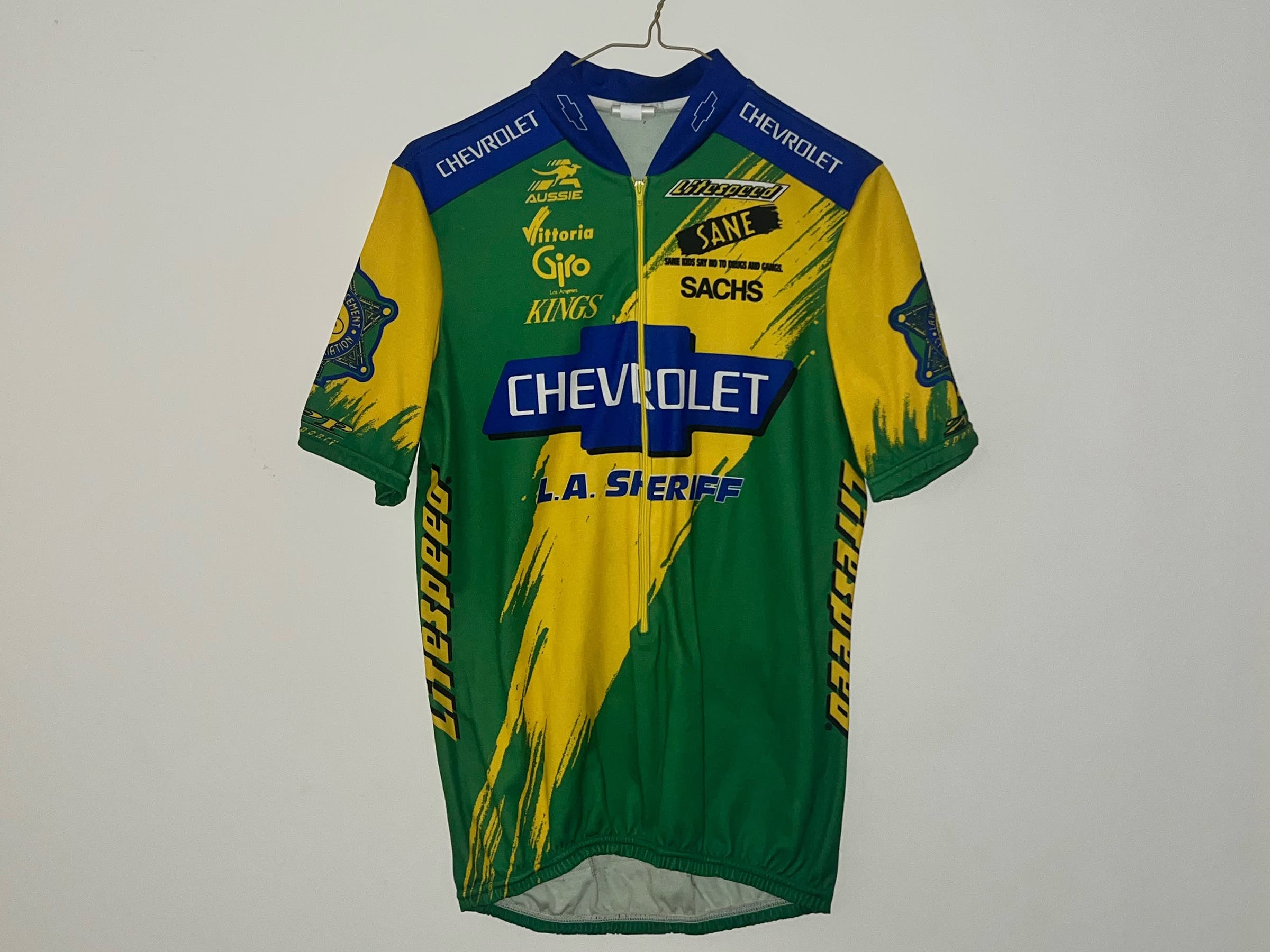 Maglia Ciclismo Donna Deputy Sheriff Orient Express - Jersey Corto Multicolor Taglia B-34 - Foto 2