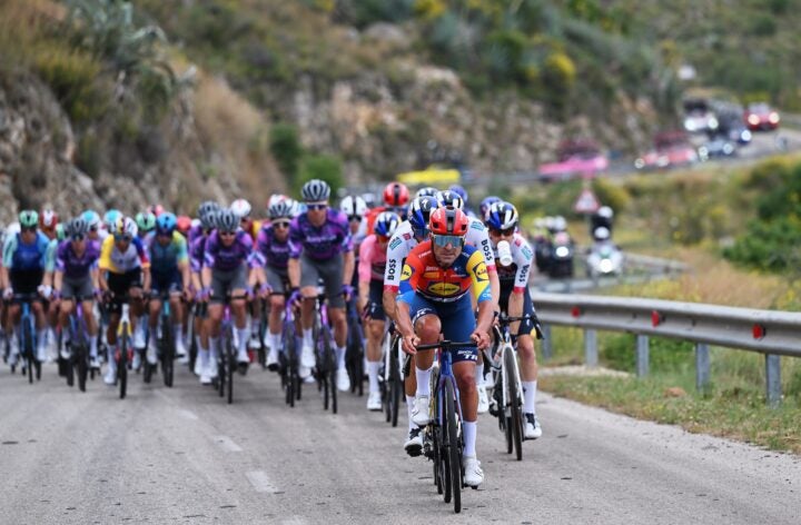 Flor, Albanien - 11. Mai: Italiens Jacopo Mosca und Team Lidl - In der 108. Giro d'Italia 2025 nahm Trek an der 3. Phase von 2025 von Vlore nach Vlore / #uciwt / 11. Mai 2025 in Albania Vlore teil. (Foto von Dario Belingheri/Getty Images)