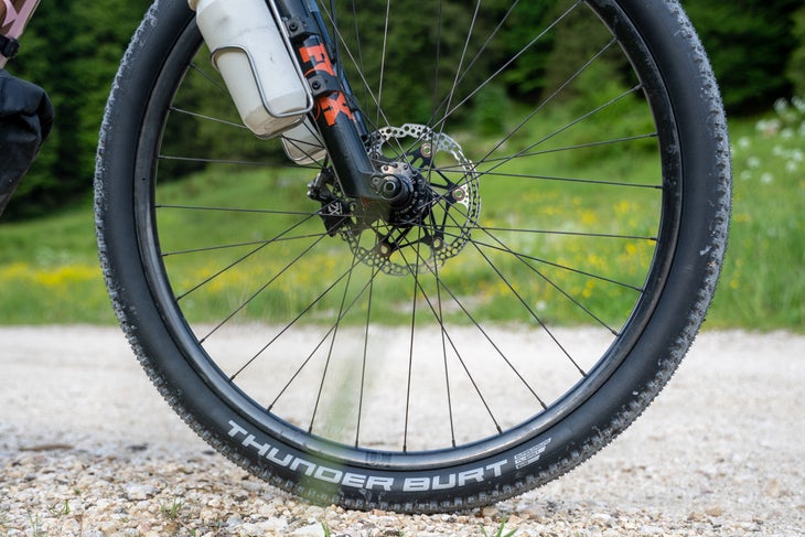 Orbea wheels with Schwalbe Thunder Burt tires