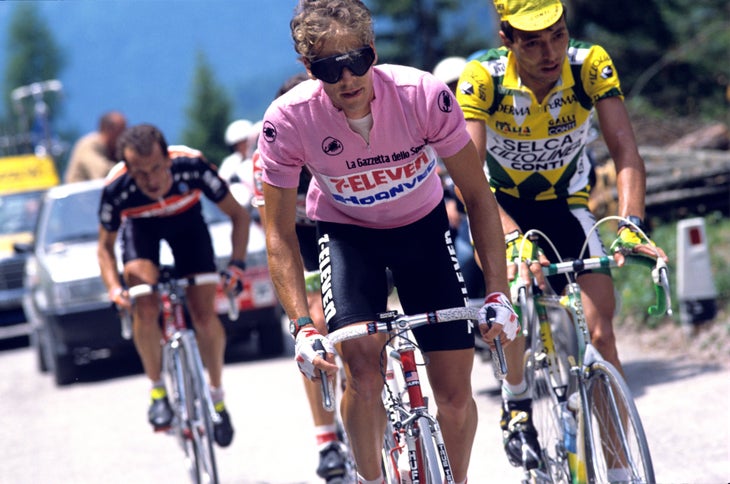 Andy Hampsten in the 1988 Giro d'Italia. (Photo by Graham Watson/Getty Images)