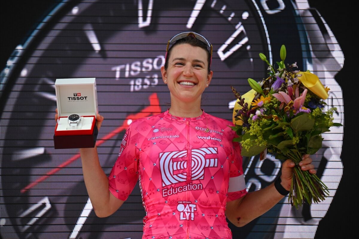 Kristen Faulkner Building Towards Tour de France Femmes with Determined 86 KM Solo Break