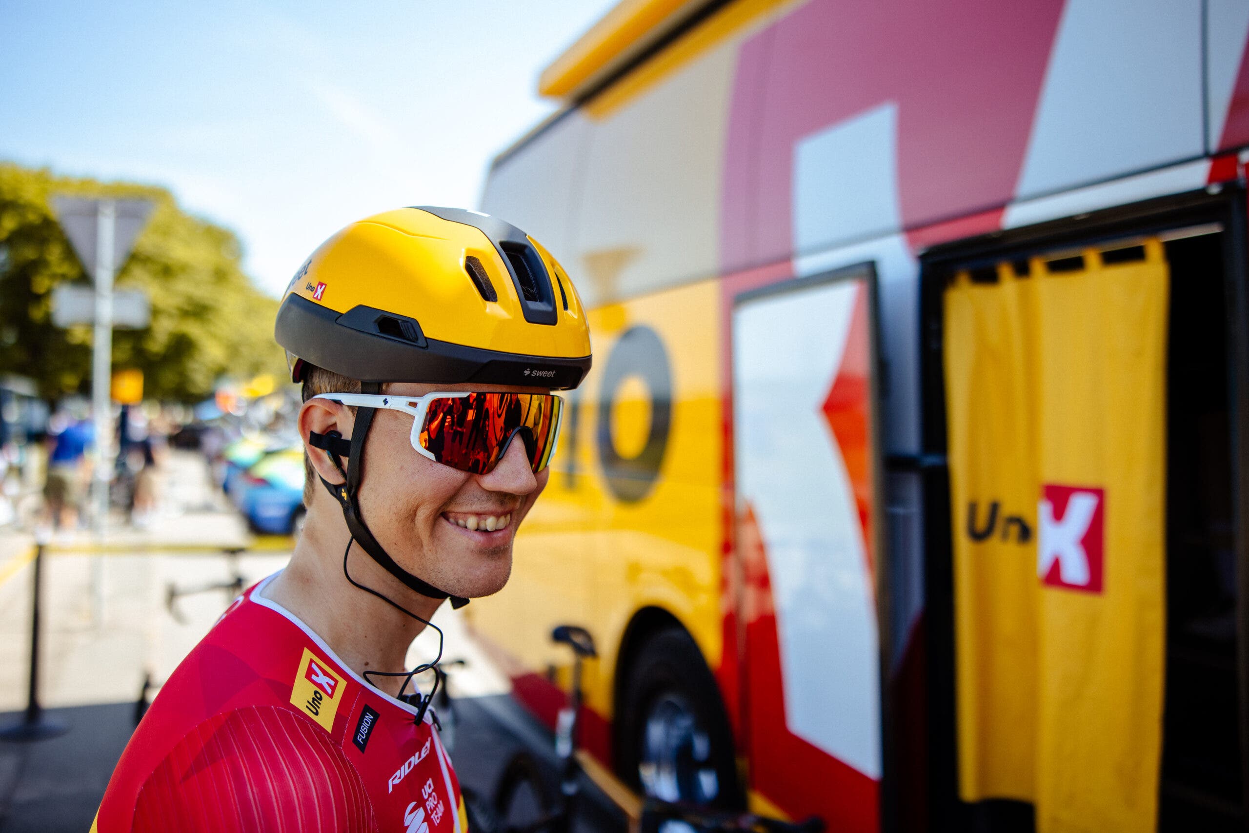 Uno-X Has a New Sweet Protection Helmet in the Tour de France - Velo