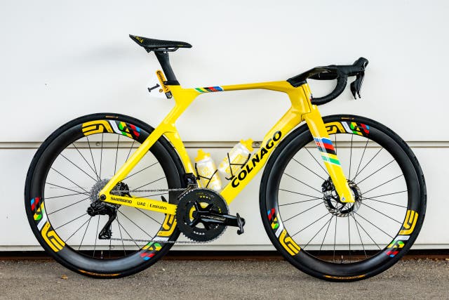 Bike Check: Tadej Pogačar's Tour de France Colnago Y1Rs in Yellow