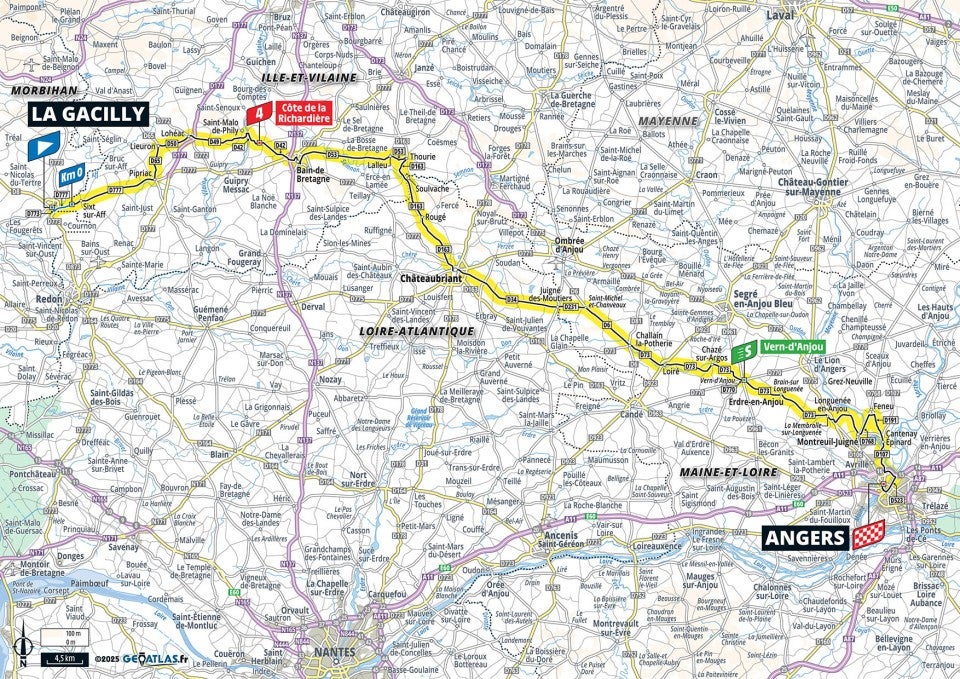 Tour de France France Femmes 2025 - Tour De France Femmes 2025 Stage 3 Map