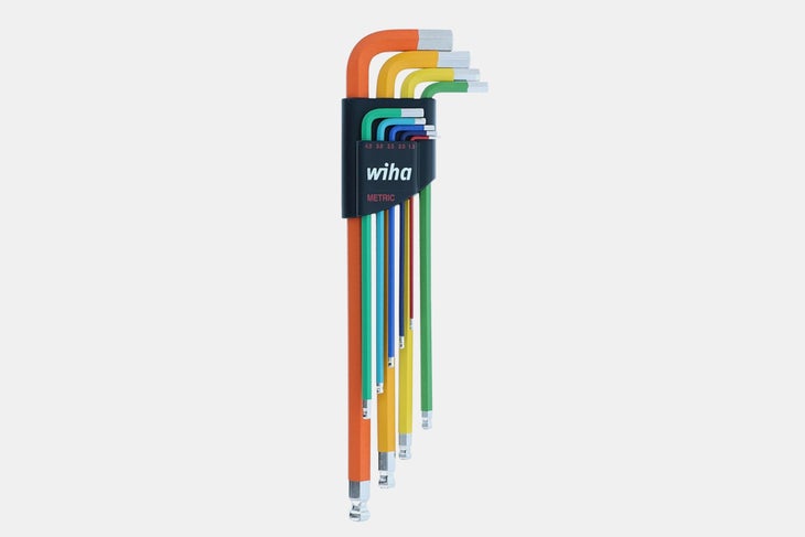 WIHA 66980 9-teiliger Ball End Farb codiert hexadezimal l Schlüsselset