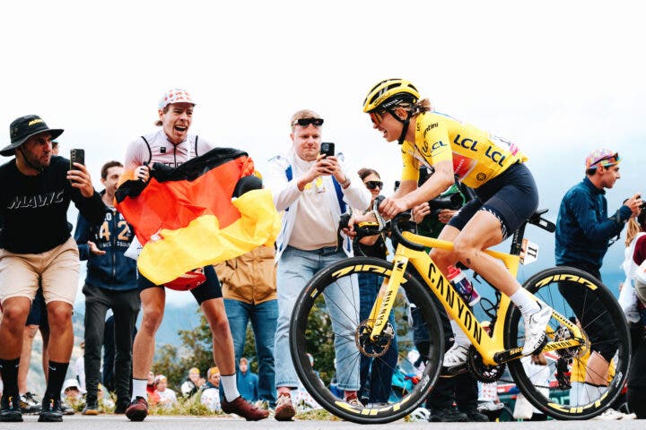 Kasia Niewiadoma won the Tour de France Femmes 2024 with a huge ride on Alpe d'Huez (Photo: Gruber Images)