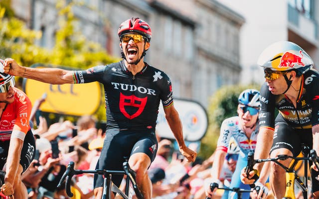 Alaphilippe Dislocates Shoulder, Pops it Back, Celebrates Third-Place Finish Thinking He Won