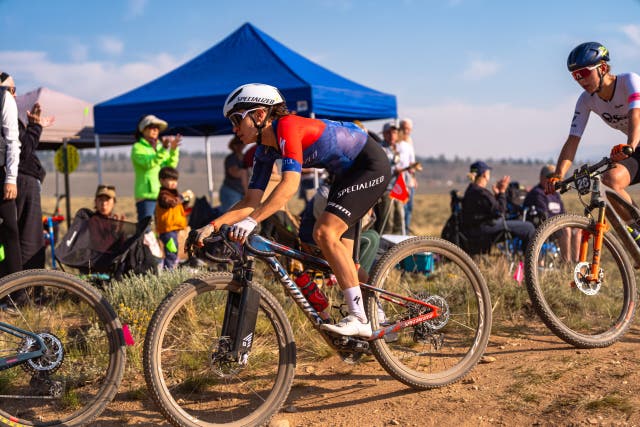 Aero Mountain Bikes? Prototype Rockshox Fork with Aero Fairings Spotted at Leadville