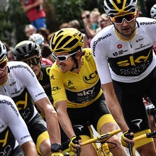 Wout Poels rode the Tour de France with Team Sky