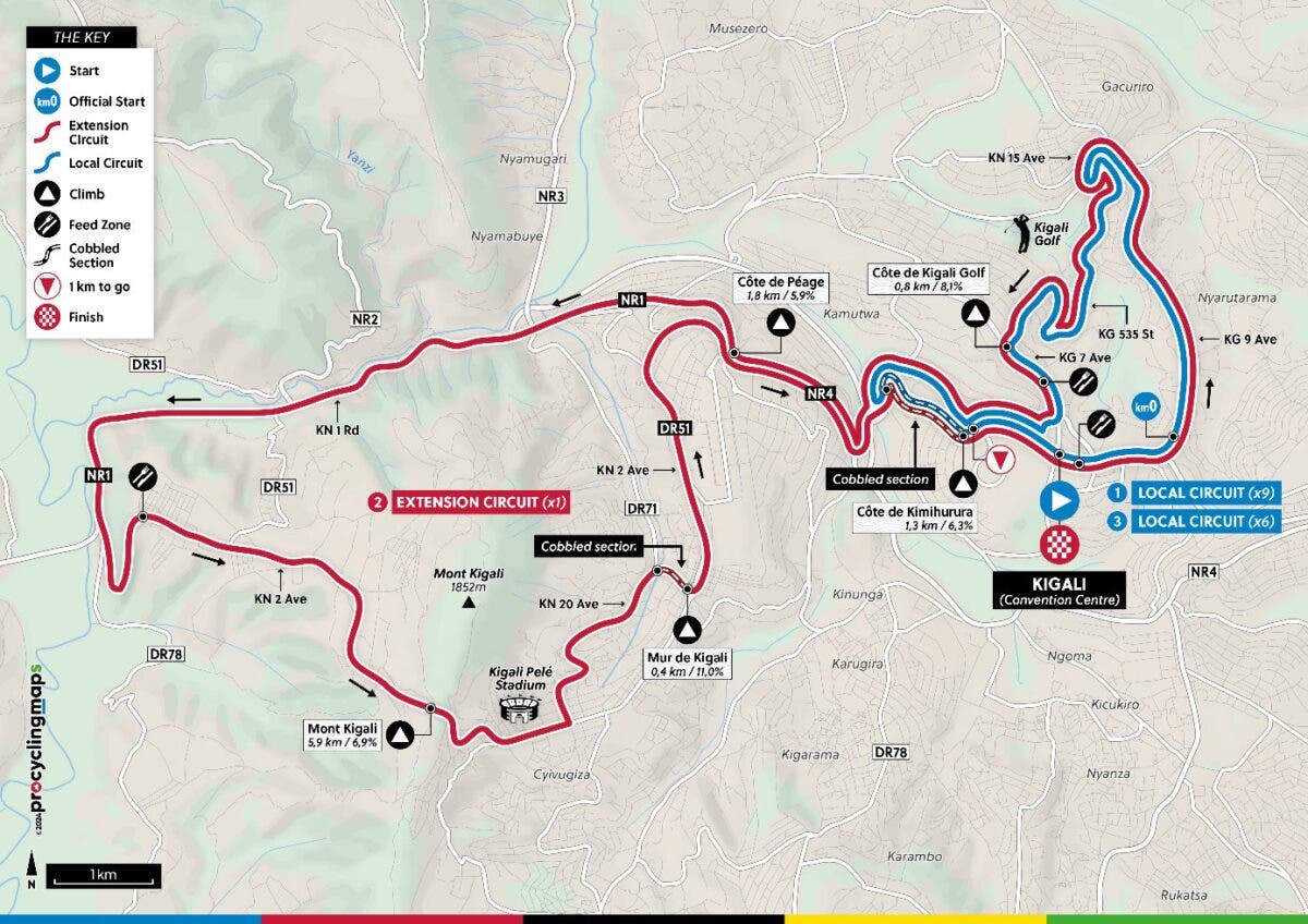 2025 Rwanda UCI Road Worlds: TV, Maps, Schedule, Favorites