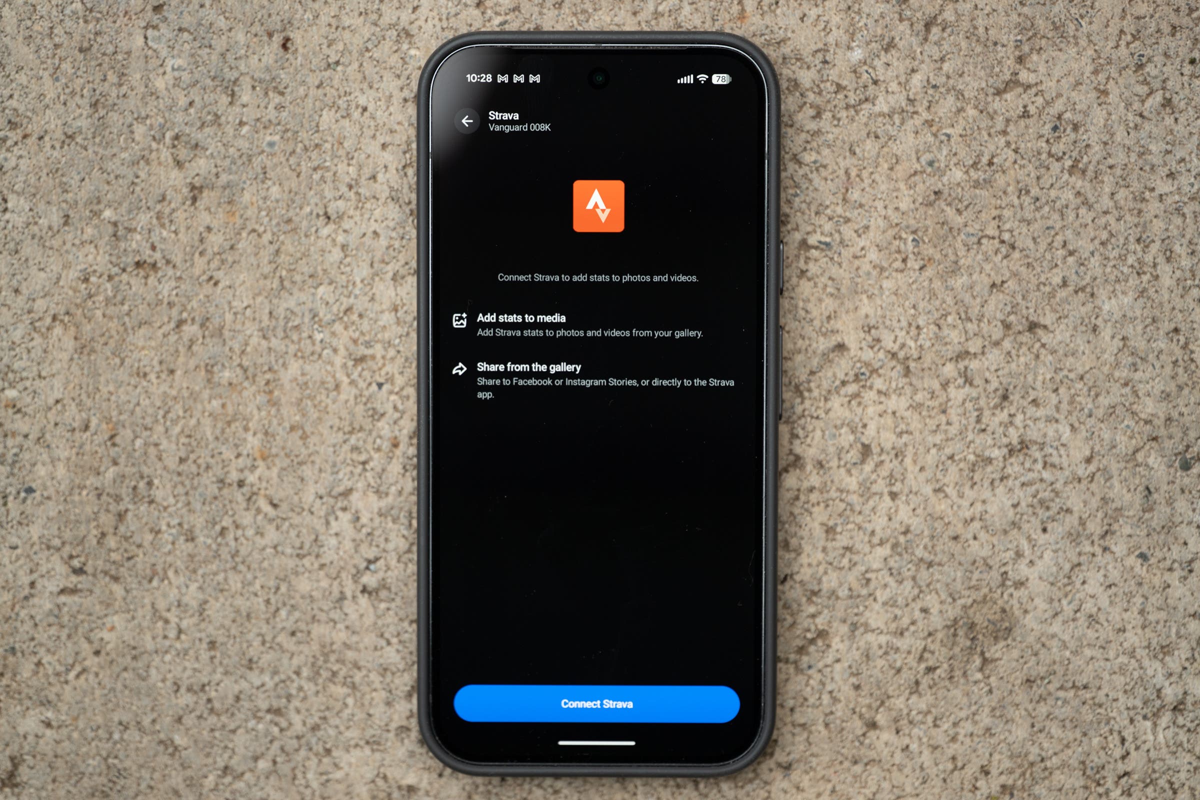 Meta to Strava connection