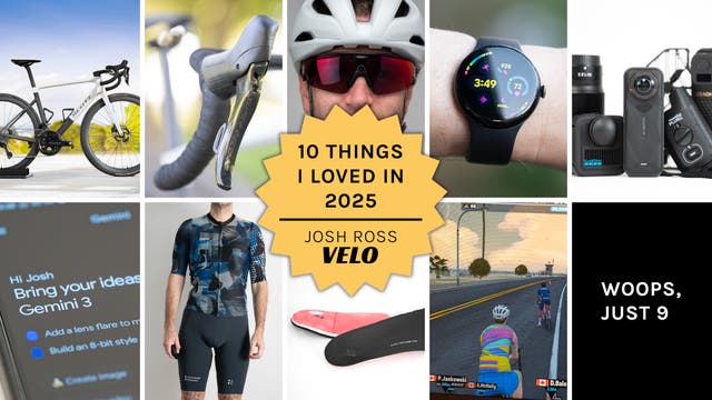 The Gear That Defined Tech Editor Josh Ross's 2025: AI, Cameras, WorldTour Bikes, and More