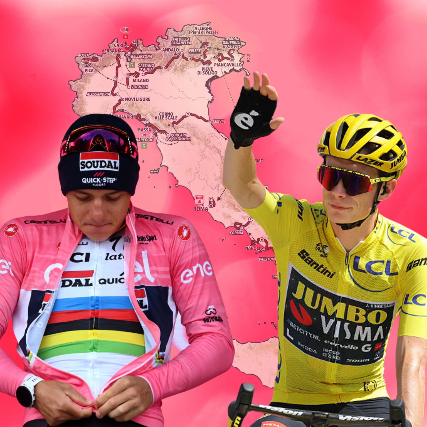 Dossard De Cyclisme Vintage - Copie Giro D'Italia / Tour De France - Porté, Fabrication Française