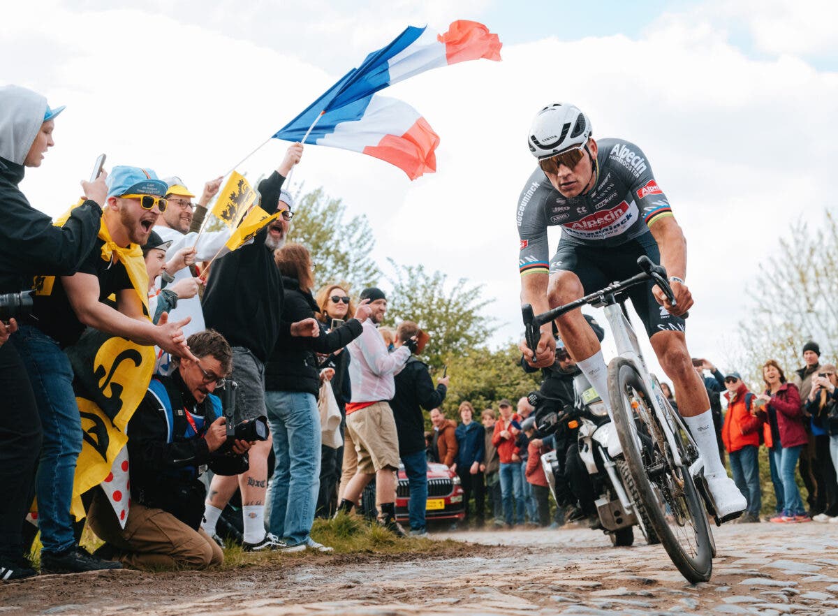 Stupidest moments in pro cycling 2025: Mathieu van der Poel was targeted by a bottle-tossing spectator as he soloed to the win at Paris-Roubaix.