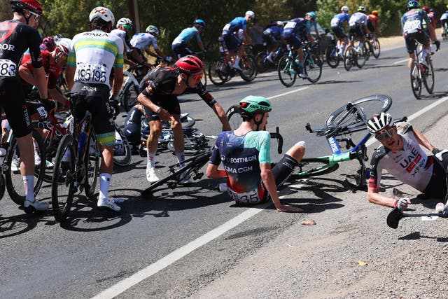 Defending Champion’s Crash in Tour Down Under Highlights Fickle, Fragile Nature of the Sport