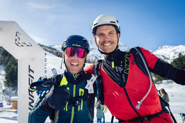 What Happens When Two Cyclists Race Skimo