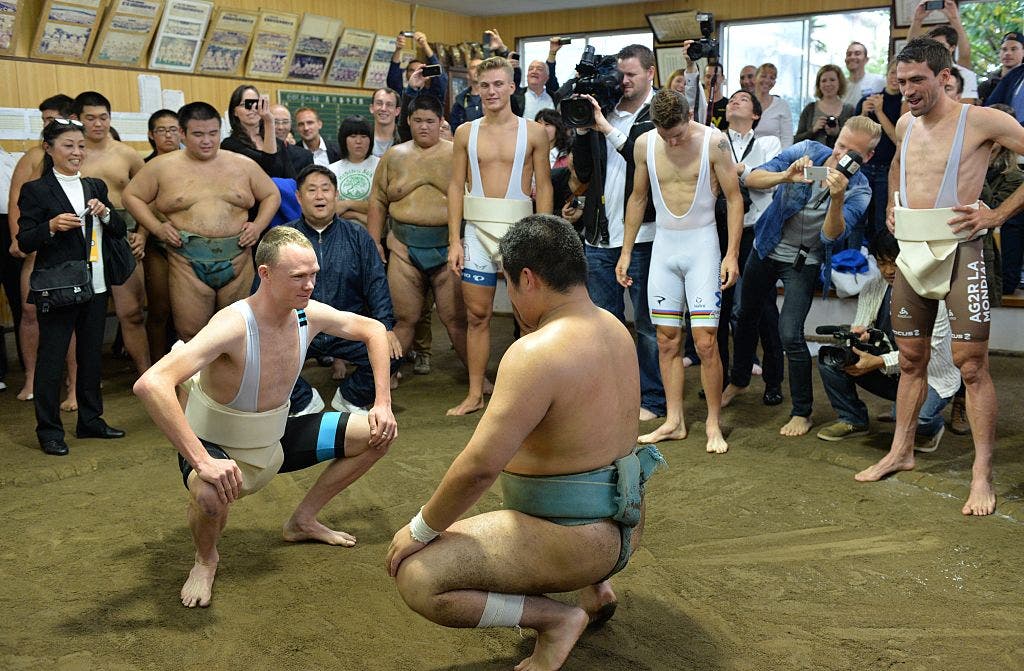 Froome doing Sumo